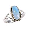 Natural Australian Opal Gemstone 925 Solid Sterling Silver Ring Size 8.5 e6P67