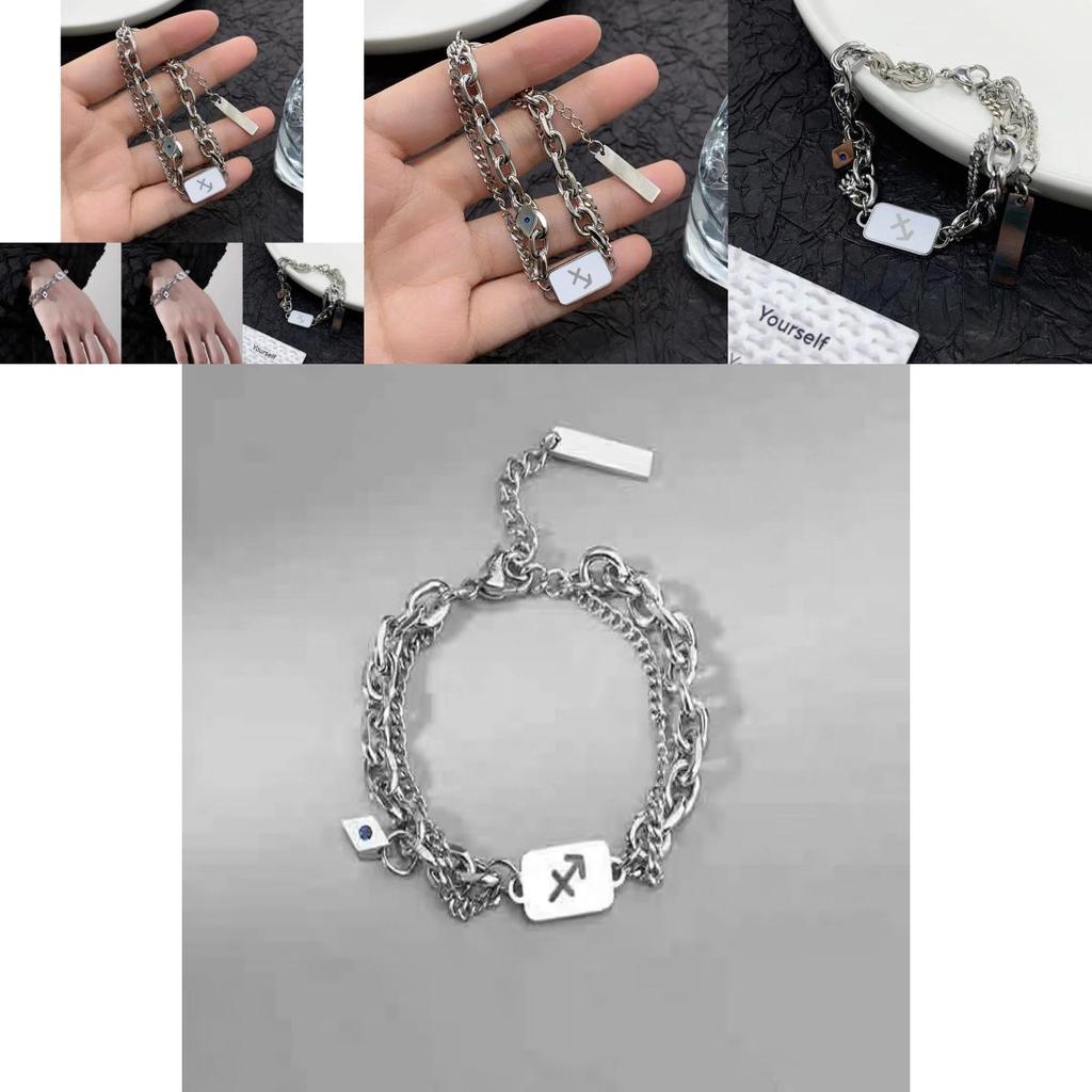 Contemporary Titanium Steel Bracelet For Men And Women Hip Hop Style Personalized Jewelry