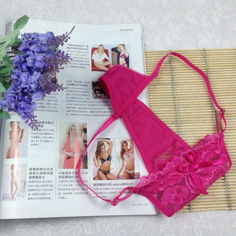 Durch die Spitze sichtbare G-String-Höschen, bezaubernde Damenunterwäsche