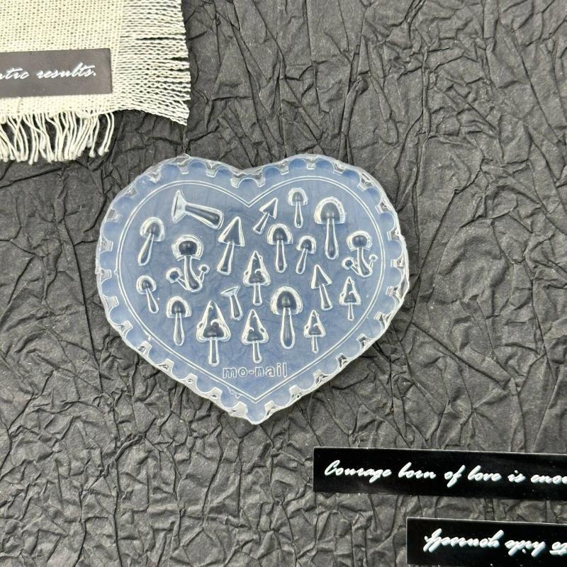 Rose Blomst Sommerfugl 3D Silikon Negler Form Tulipan Negler Maler DIY Neglekunst Dekor Myk Stemplingsform Manikyr Design Verktøy