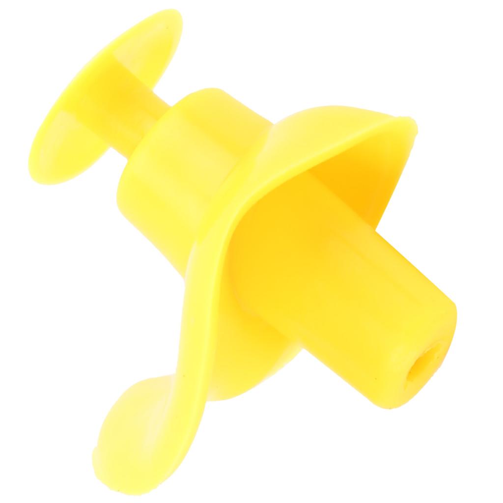 Silicone Waterproof DustProof Spiral Earplug for Children and Adults Swimming Accessory(Yellow )