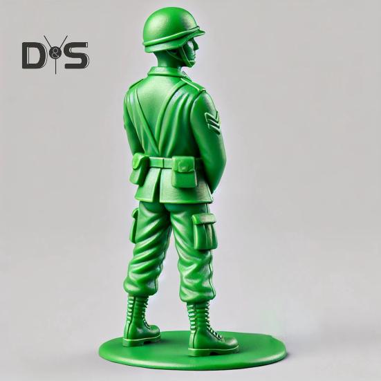 Zielona figurka żołnierza toaleta czytająca gazetę sikający człowiek żywica statua rzeźba model zabawka dom biuro dekoracja pulpitu ozdoba