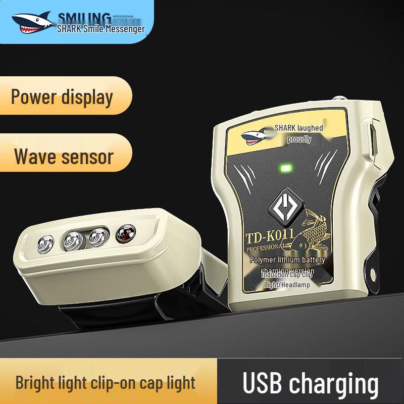 

Smiling Shark Smart Wave Sensor Hat Clip Light