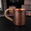 Double-layer copper water cup, mug, copper cup, teacup, pure copper thickened handmade copper retro copper cup, drinking cup