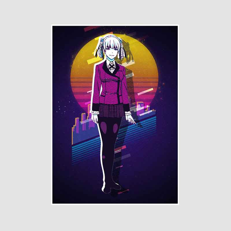 Classic Anime Kakegurui Posters Retro White Paper Manga Figure Poster Decor Prints Clear Image Bedroom Bar Decoration Art Painting Decorative Pictures