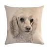 Cute Puppy Head Series Linen Pillow Case Seat Sofa Bedroom Cushion Cover Home Decoration Pillowcase 45*45Cm