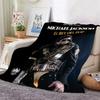 Michael Jackson Pop Theme Blanket Cozy Warm Fleece Blanket For Camping Travel Party Decor Great Holiday Gift