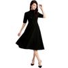 European and American Medium and Long Dresses, Fashionable Pure Cotton Women's Clothing, a Popular Temperament