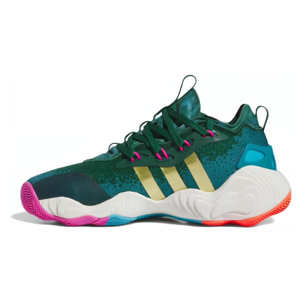adidas Trae Young 3 96 Olimpiai Férfi Sneakerek Zöld Csapat-Sötétzöld Arany-Metál IE9301