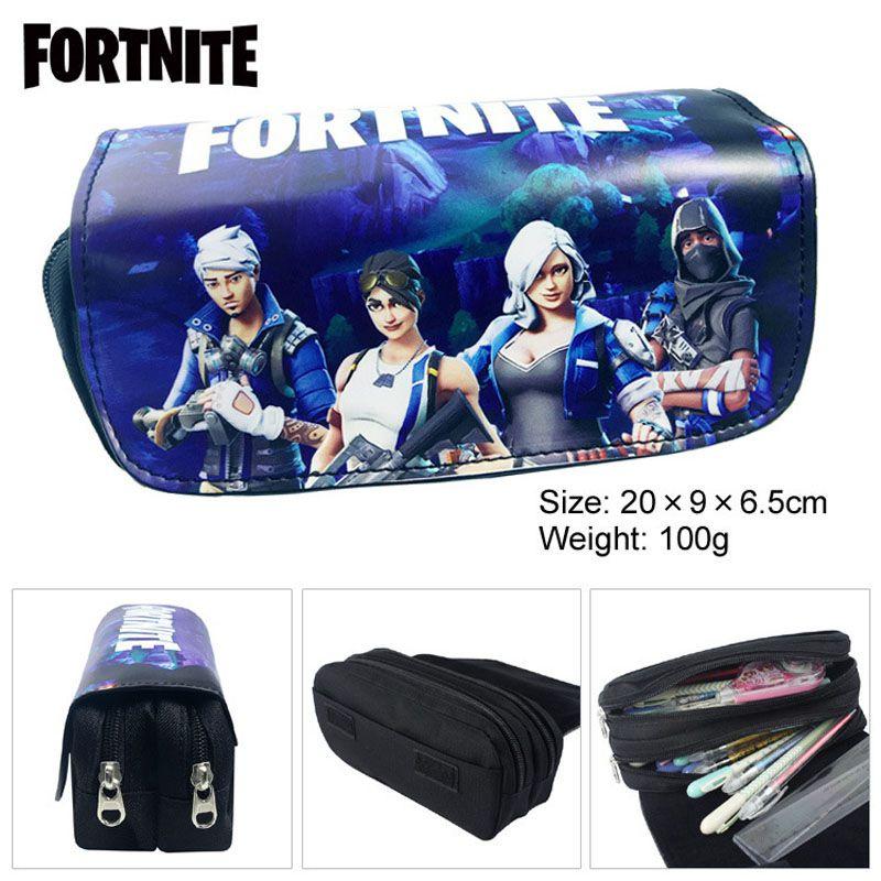 Pencil Bag Zipper Pen Case Cosmetic Pouch School Stationery Bag Storage