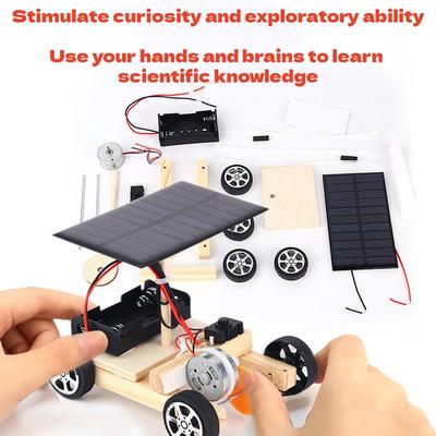 Kendin Yap Güneş Enerjili Elektrikli Araç Bilim Öğretim Aracı Montaj Yapbozu STEM Eğitim Modeli Yaratıcı İcat Öğrenci Eğitimi