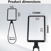4X Large Magnifier with 3 Brightness 43 LED Light Rechargeable for Reading Books or Crafting, Neckwear and Desktop Mode