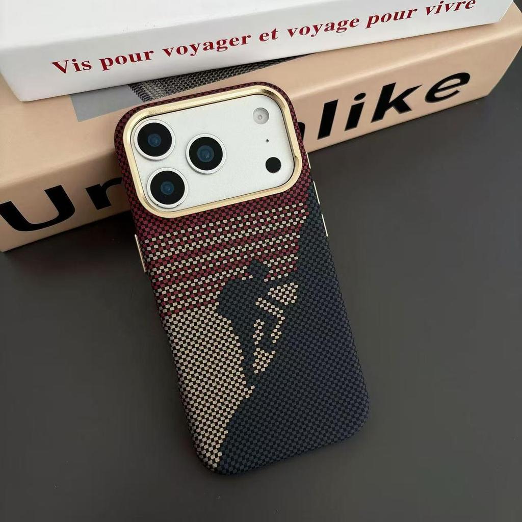 Sunset Moonrise iPhone 17 Pro Max Kevlar Magnetic Case - Anti-Drop, Creative Design, Apple 16 Compatible