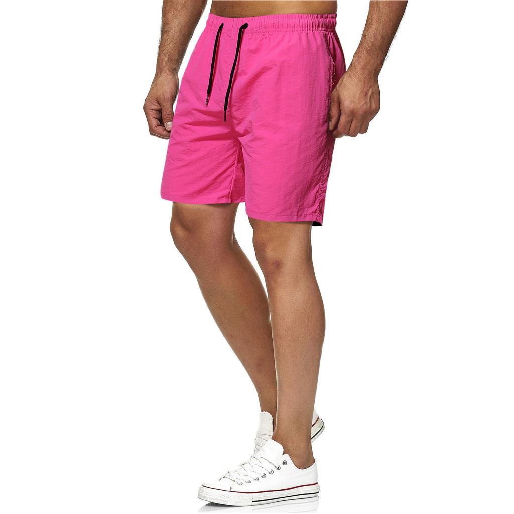 Men's 5-minute Quick-dry Solid Color Beach Pants Sports Fitness Shorts