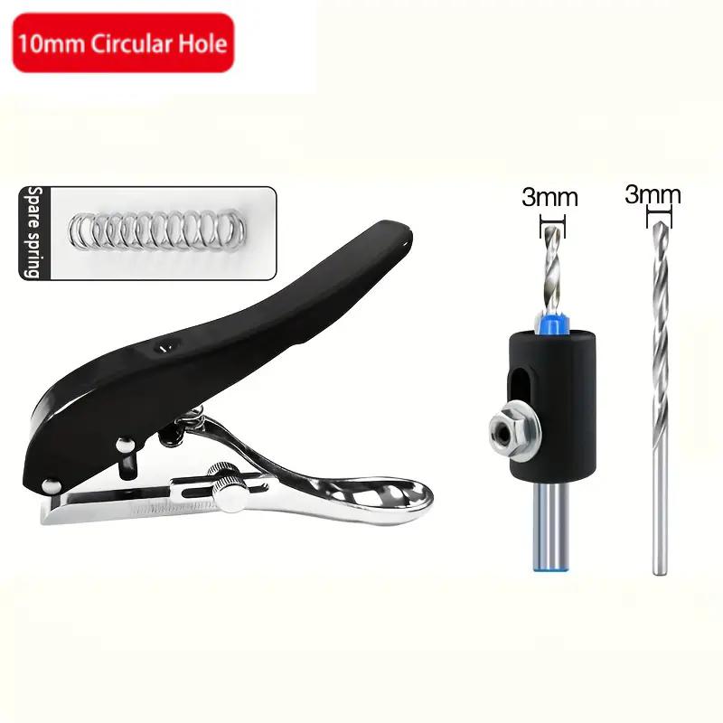 Manual Edge Band Puncher Plier 8/10mm Hole Card Punching Tool for Plastic Sheet Paper PVC ABS Opener Nail Hole Masking Plier