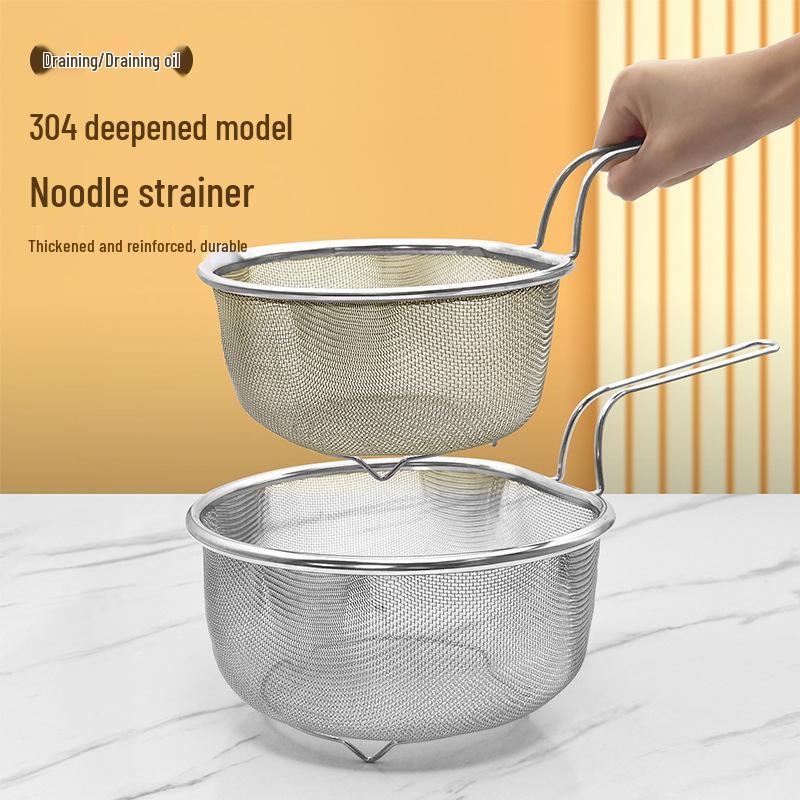304 Stainless Steel Noodle Scoop Strainer Ladle