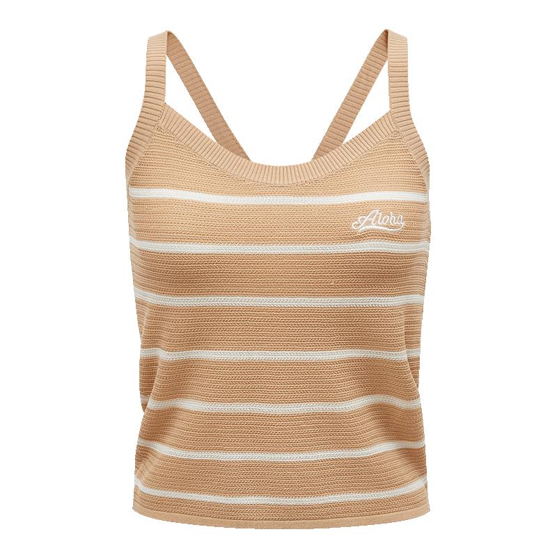 

Женская полосатая трикотажная майка VEROMODA с V-образным вырезом и цветными блоками M