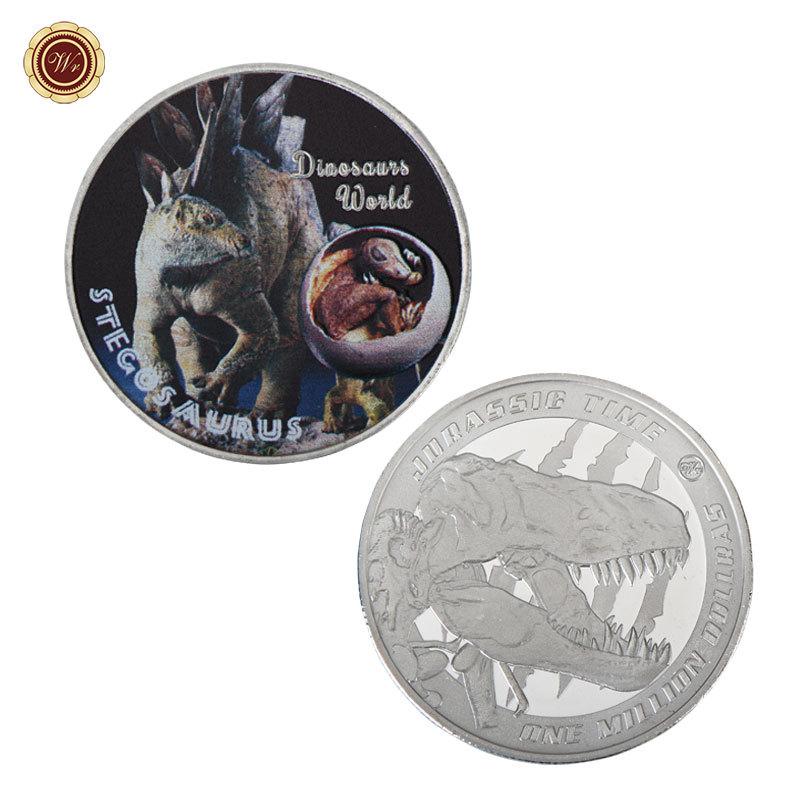 Monete Metalliche Commemorative Collezione Dinosauri, Intorno, Gioca con Medaglie Commemorative, Monete Attrazione Turistica