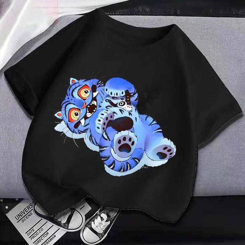 New K Pop Demon Hunters Kids T Shirts Cartoon Anime Printed T Shirt Boys Girls Casual Short Sleeves Tops Children's Clothing