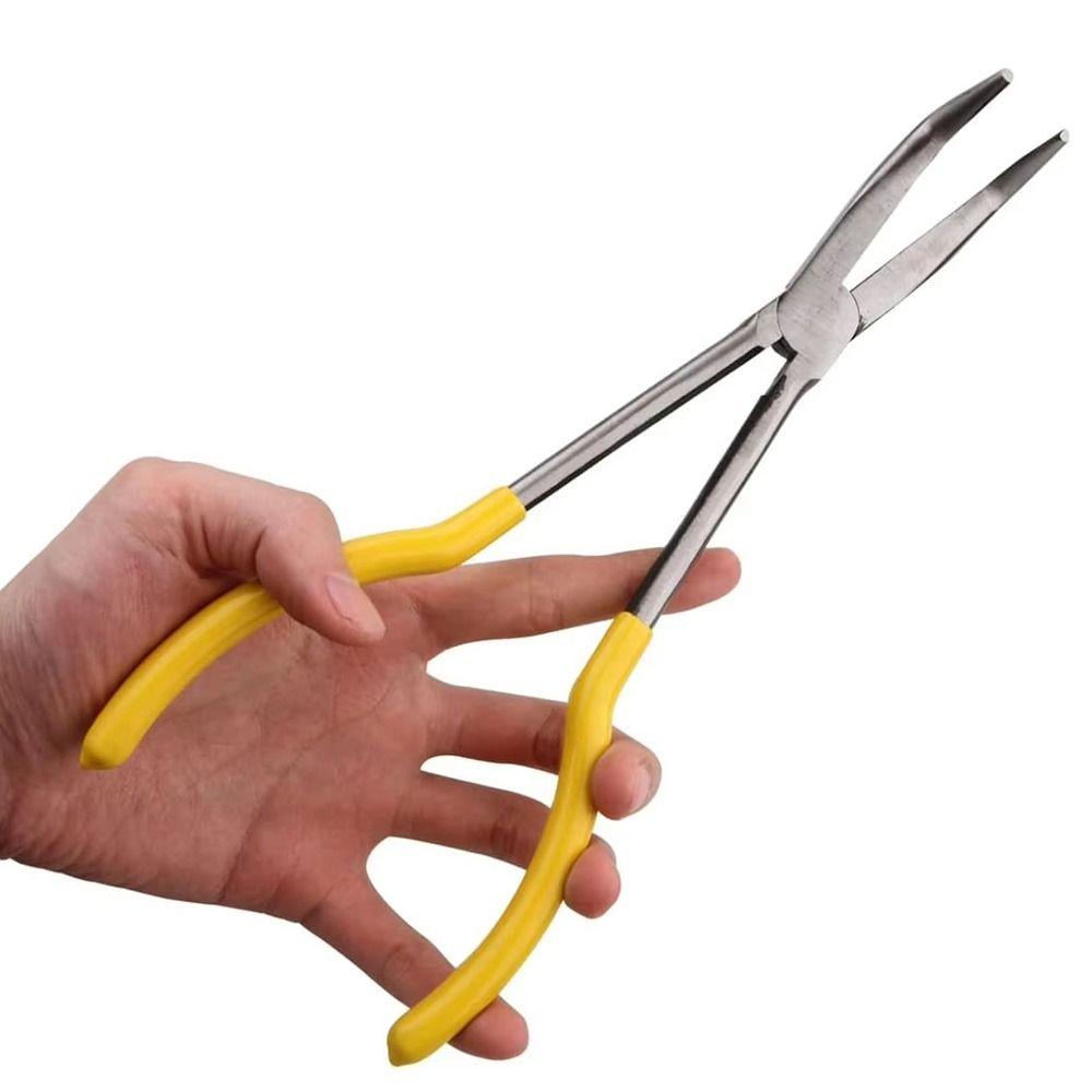 11 Inch Length Extra Long Nose Pliers 0/25/45/90 Degree Needle Nose Pliers  Mechanics Tools