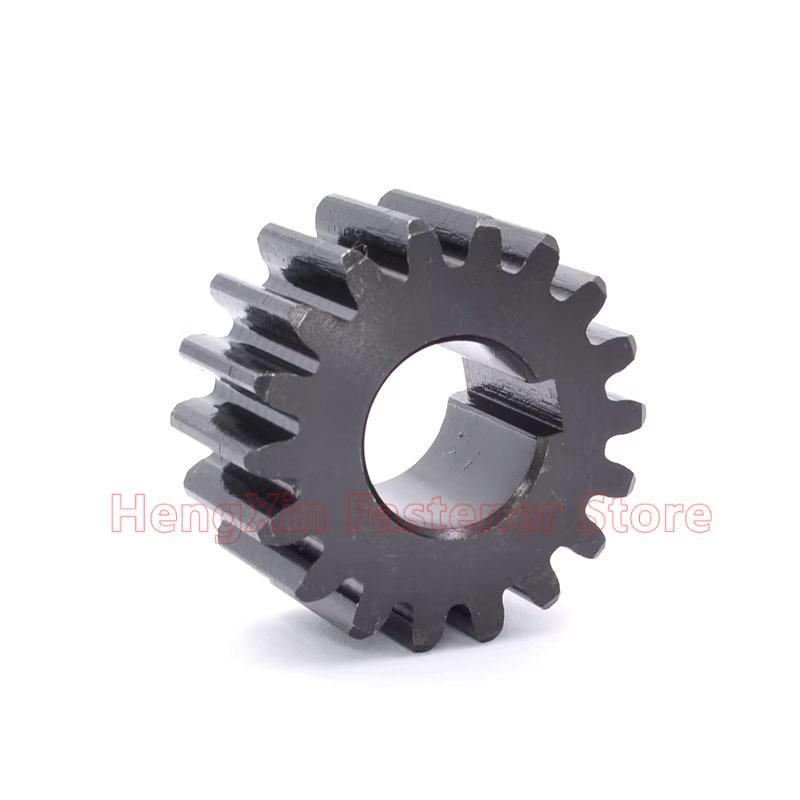 1PCS 45# Steel Spur Gear 2M 2 Module 12/13/14/15/16/17/18/19/20/21/22/23/24/25/26/27/28 Teeth Flat Cylindrical Gear Bore 10-30mm