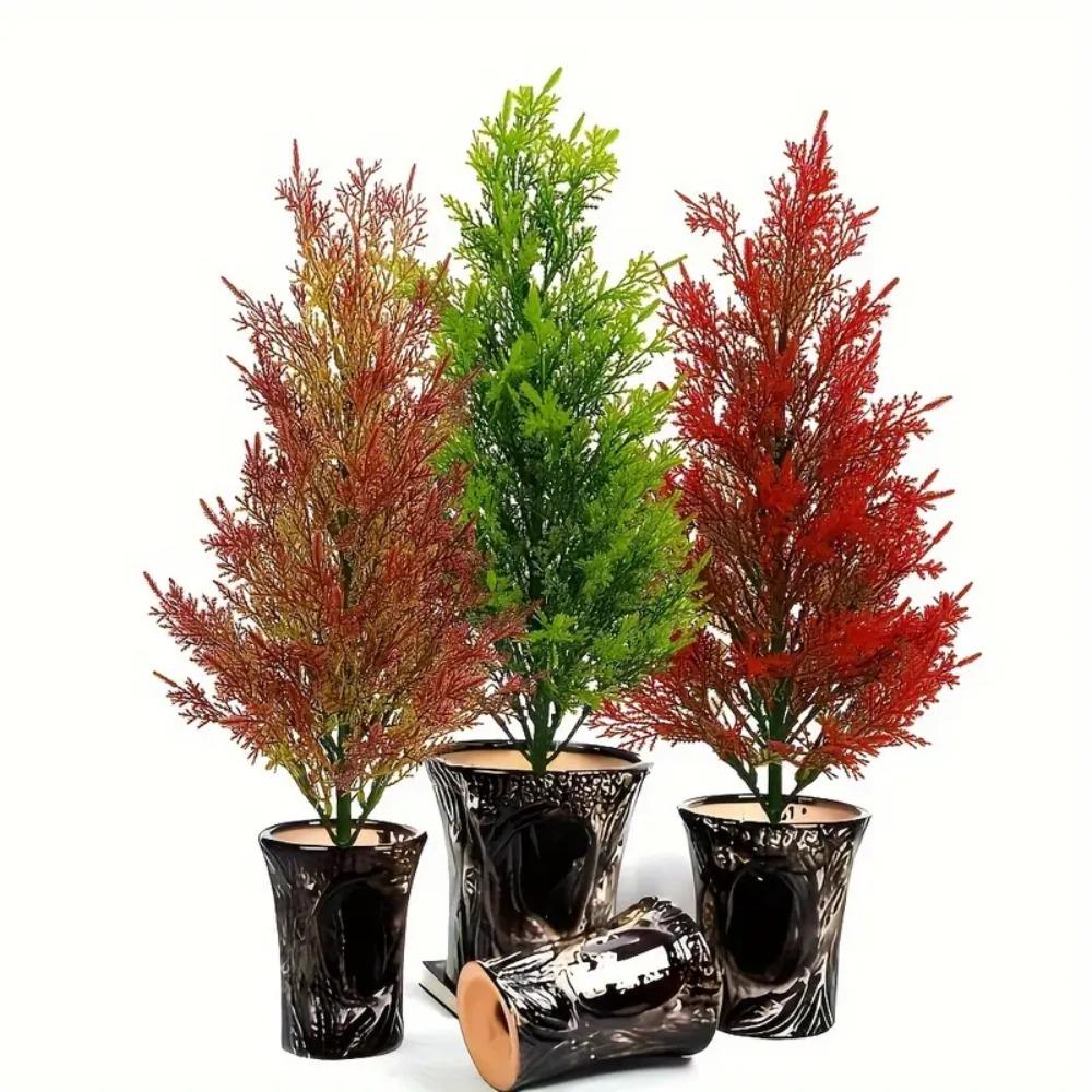 DIY Decor Gift Artificial Pine Tree Real-Touch Cypress Tree  Christmas Halloween Decoration