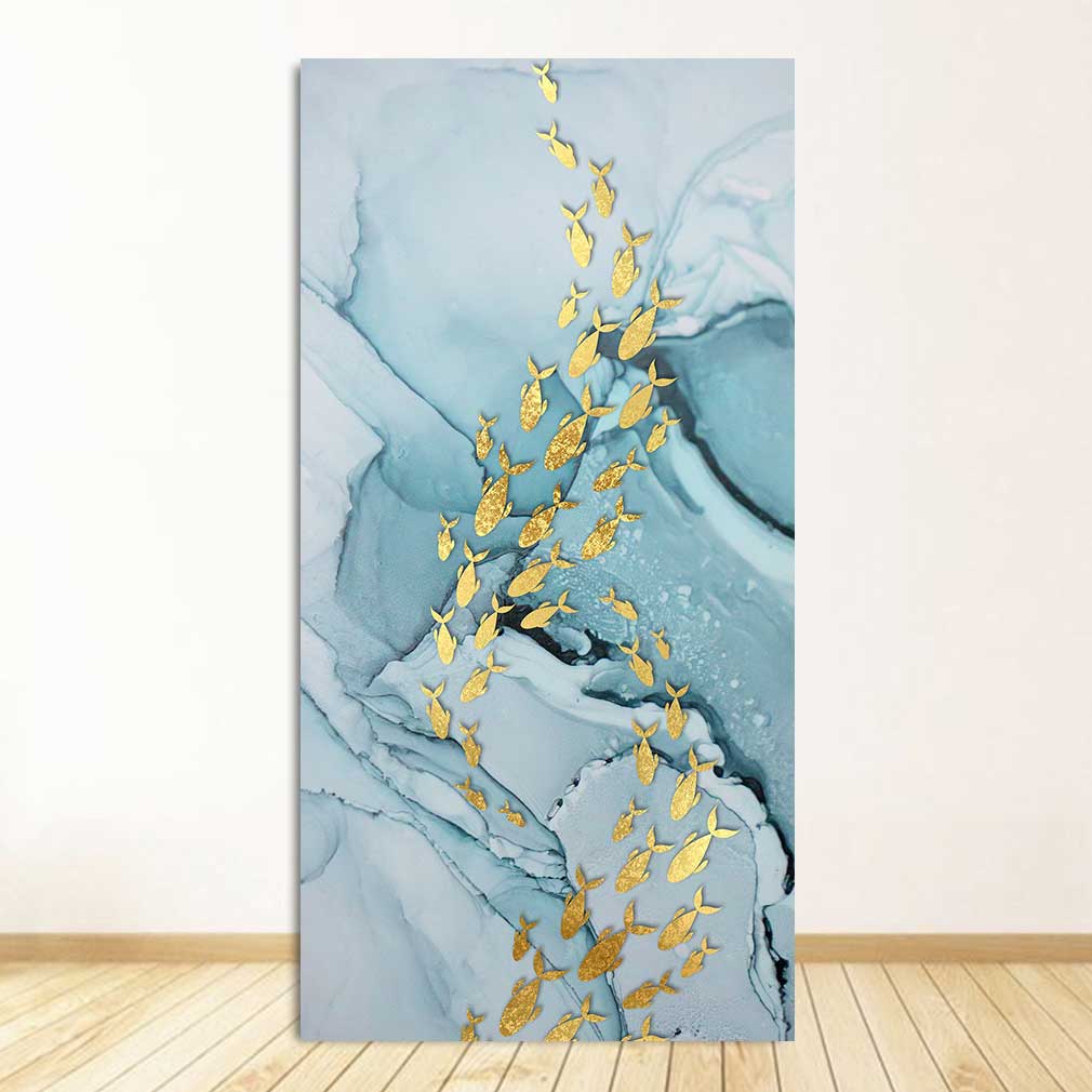Pond Canvas Painting Modern Posters and Prints Wall Art Picture for Living Room Home Decor Cuadros Koi Fish Feng Shui Carp Lotus