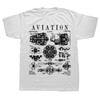 New Funny Aviation Pilot Airplane Engine Aircraft Vintage Patent Graphic Top Men Tshirt Summer Hip Hop Short Sleeve T Shirts