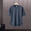 Set da uomo a due pezzi tinta unita tendenza giapponese: T-shirt a maniche corte e pantaloni lunghi (Estate 2025)