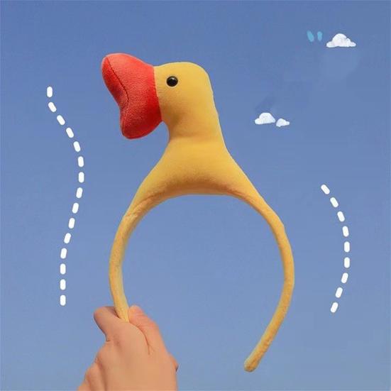 Cartoon Little Yellow Duck Hair Hoop Funny Animal Decor Kids Headband Girl Hair Clip Children Gift