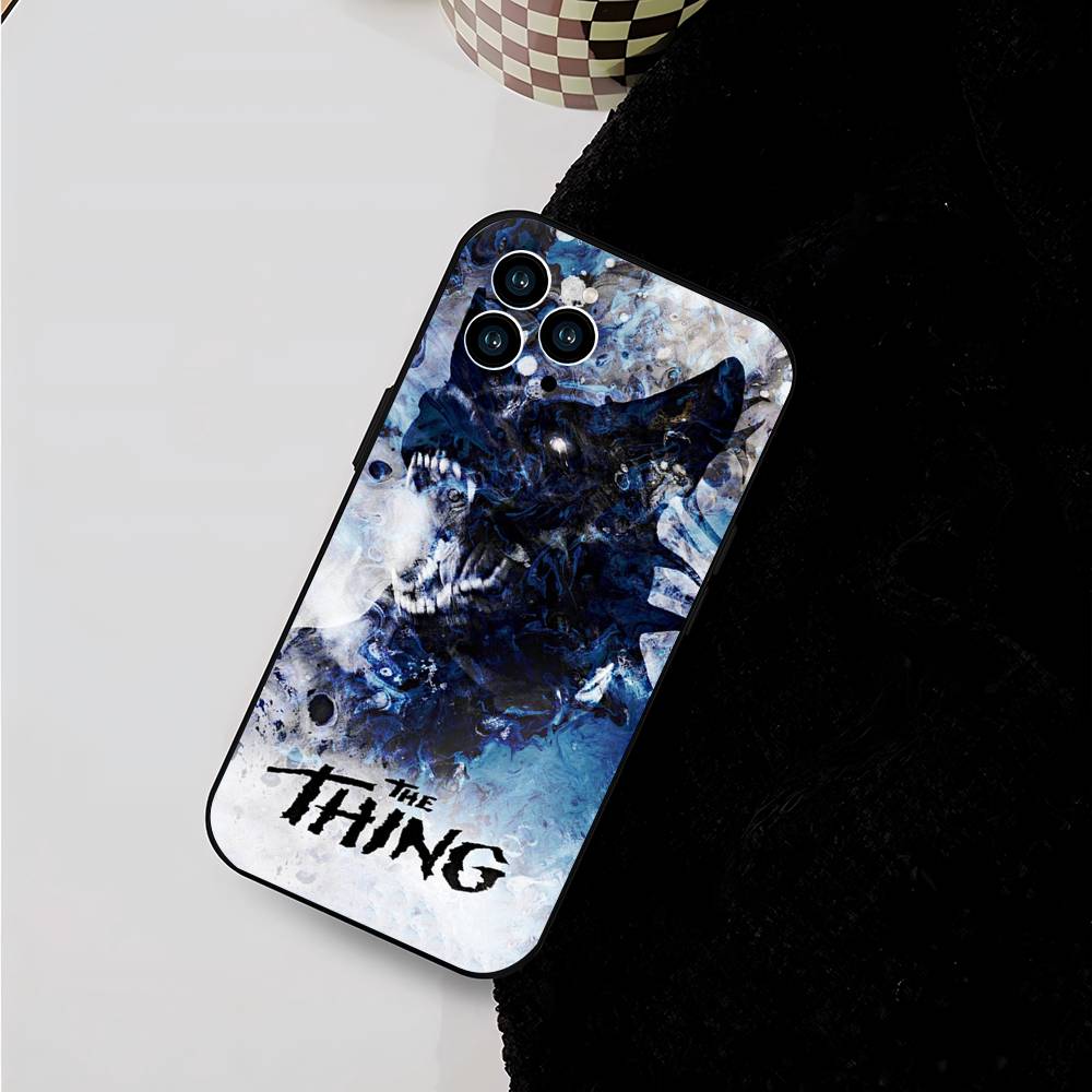 The T-Thing - John Carpenter Thriller Movie Phone Case For IPhone 17 Air 16 15 14 13 Pro Max 11 12 Black Silicone Cover