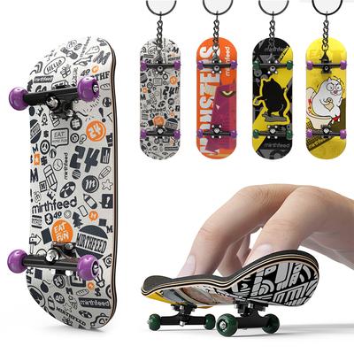 Widen Wooden Fingerboard Fingerboard Set Finger Scooter Finger Skate Board Maple Wood Professional Mini Skateboard Kid Toys for Boys
