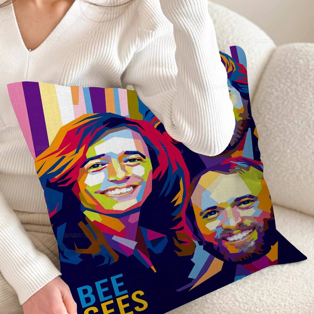 Cool Band B-bee G-gees 45*45cm Cushion Cover Pillow Cover Decor Pillowcase Home Pillowcase For Couch Pillow