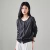 SOFSIL Women's Diamond Pattern Wool Blend Cardigan