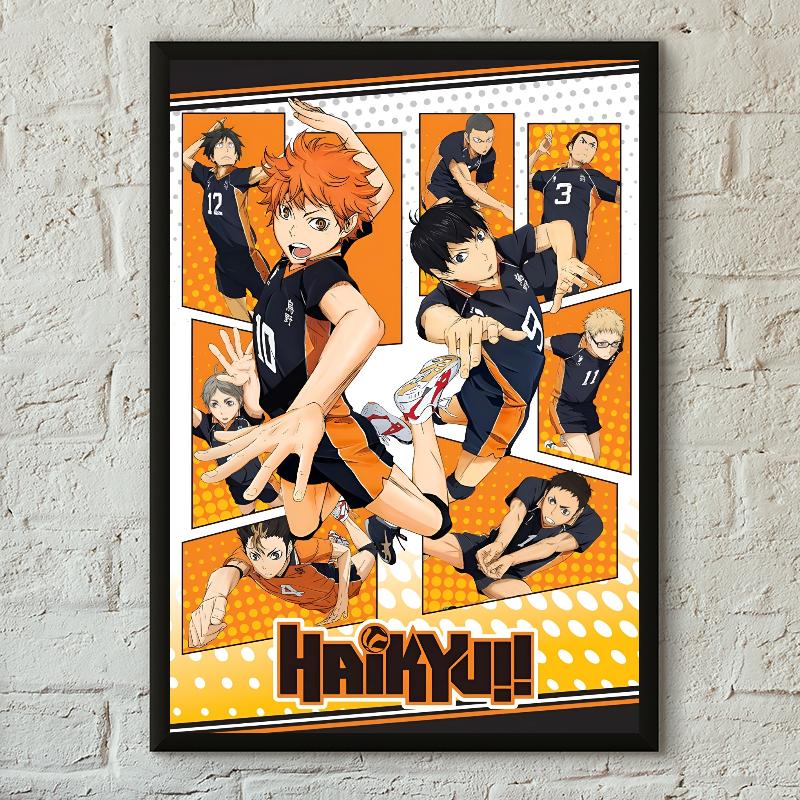 1PC Haikyuu Anime Volleyball Poster Poster Paper Print Home Living Room Bedroom Entrance Bar Cafe Art Painting Decoration