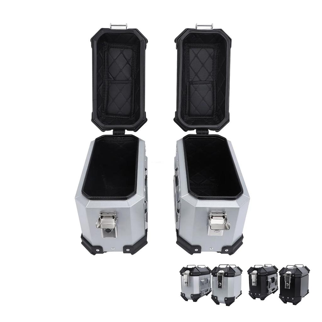 18L Capacity Removable  Resistant with Safety Lock Motorcycle Side Case Motorcycle Side Storage Box Dustproof for Travel Tools