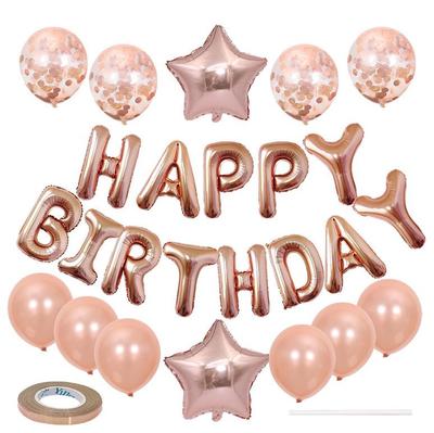Cross-Border Birthday Party Balloon Set: 18-Inch Star Sequin Decoration