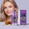 Halloween Glitter Makeup Stick Purple Shimmer Makeup Stick Festival Party Face & Body Cosmetic Stick
