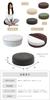 round cushion Made in structure [Zaisu Senka] Soft, low-resilience "YG15" (gray) Japan, 3-layer