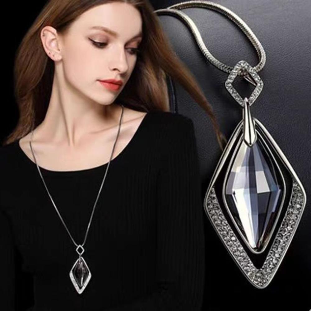 Sweater Chain Long Necklace Light Luxury High Sense Versatile Fringed Jewelry Accessories Pendant