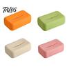 Silicone Tissue Box, Soft Elastic Easy To Clean Napkin Organizer, One-Piece Molding Smooth Surface Tissue Paper Box