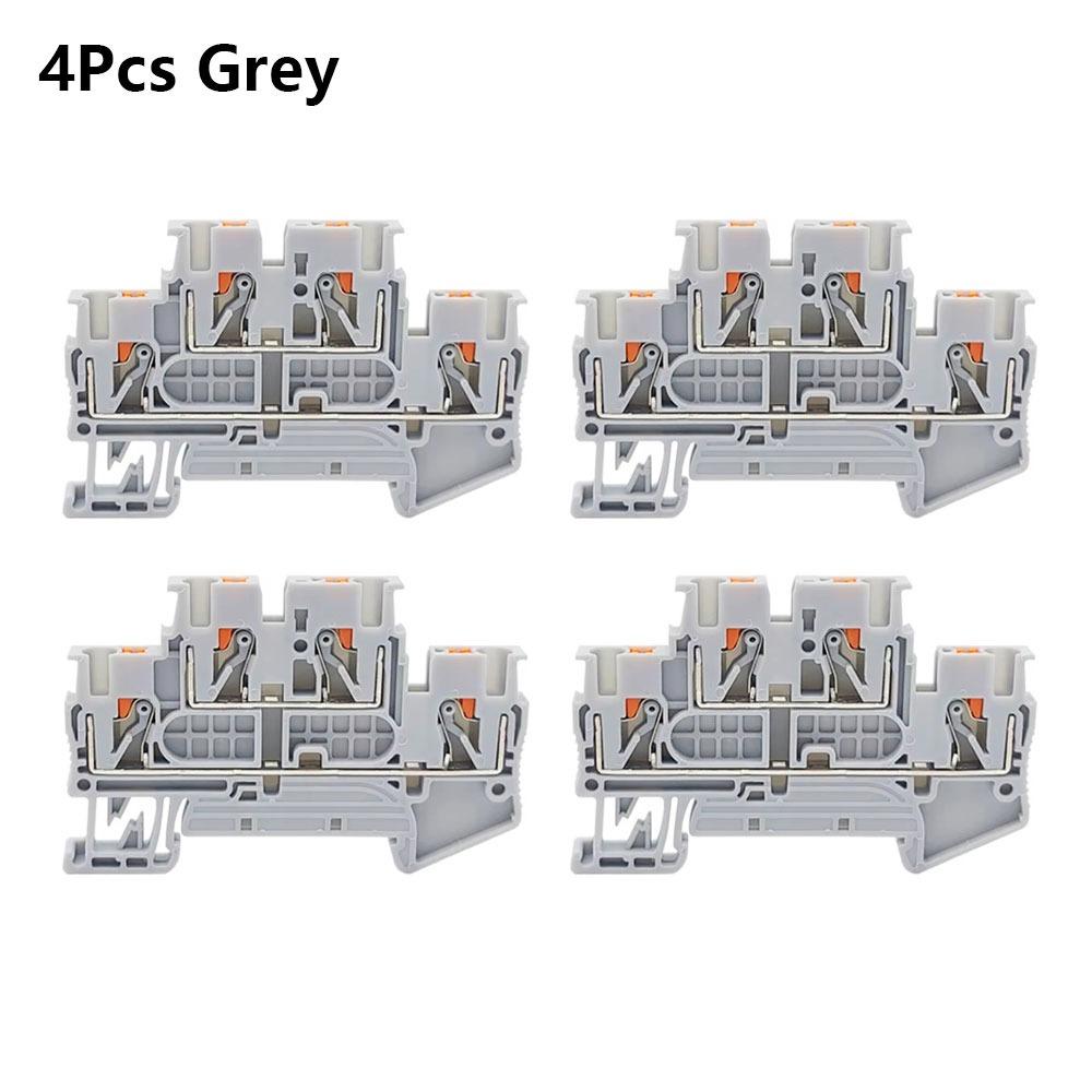 4Pcs PTTB-2.5 PTTB-2.5 Terminal Block  for Industrial Electrical Cabinet Wiring