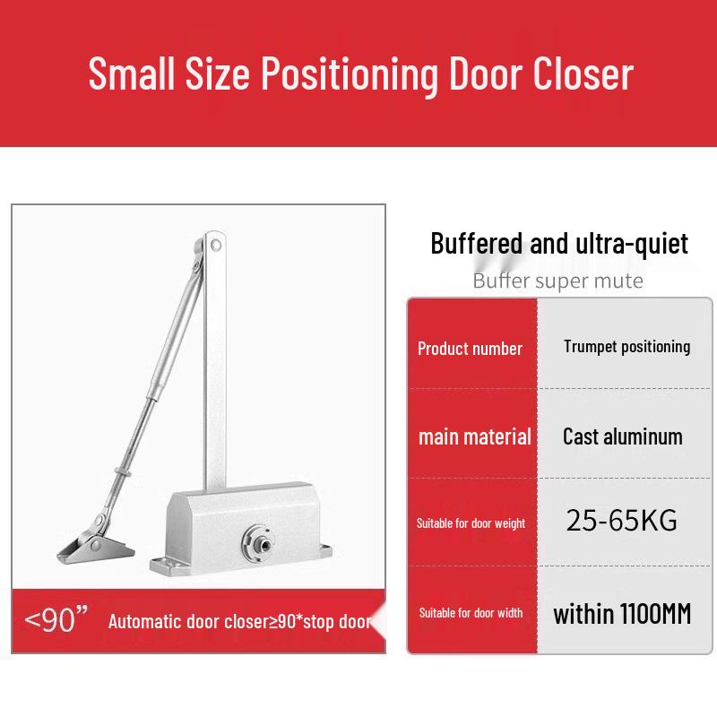Stainless Steel Automatic Fire Door Sequencer and Closer with Spring Mechanism