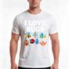 I Love Bugs Tshirt Summer Casual Cotton Tee Oversized Streetwear Tops Vintage Graphic Print Loose Fit Short Sleeve