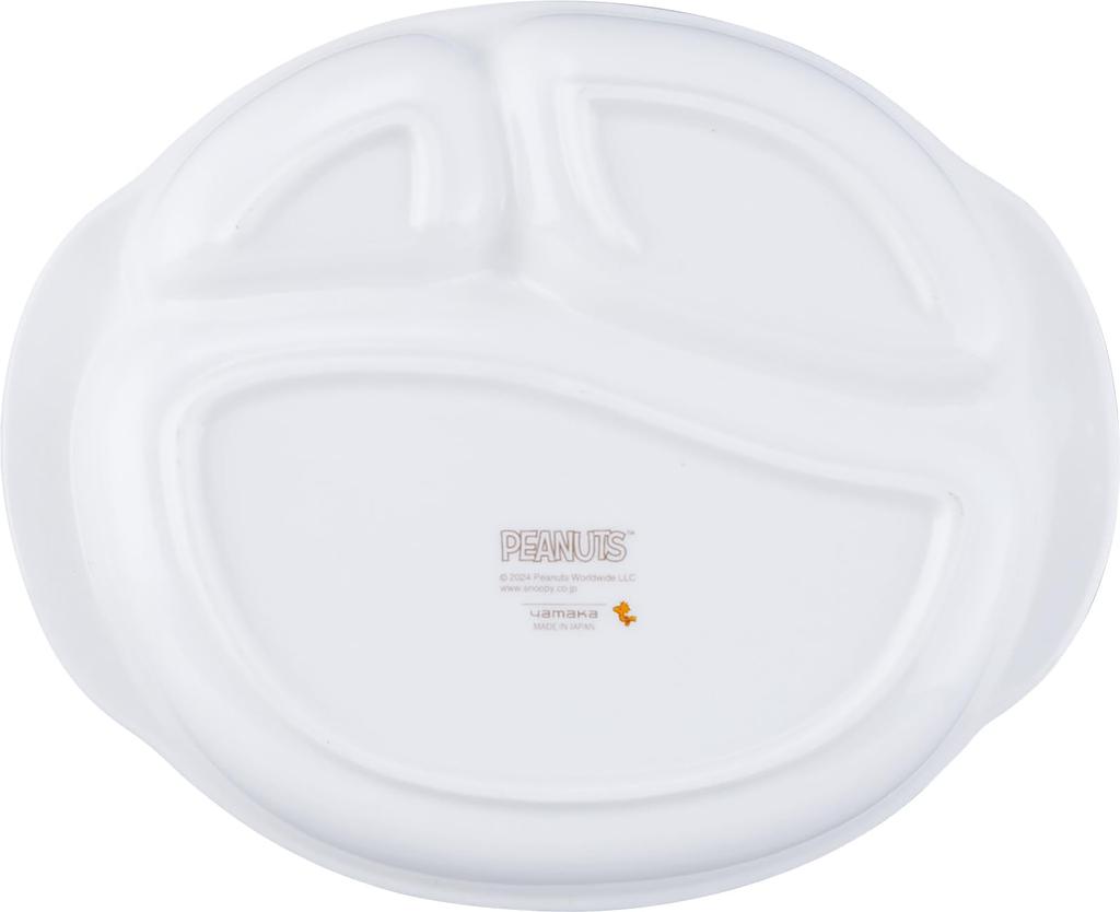 Peanuts Snoopy Kids Divided Lunch Baby Made In Yamaka Shoten Plate, Plate, Plate, Children's Tableware, Present, Gift, Shower, Japan, SN1700-308