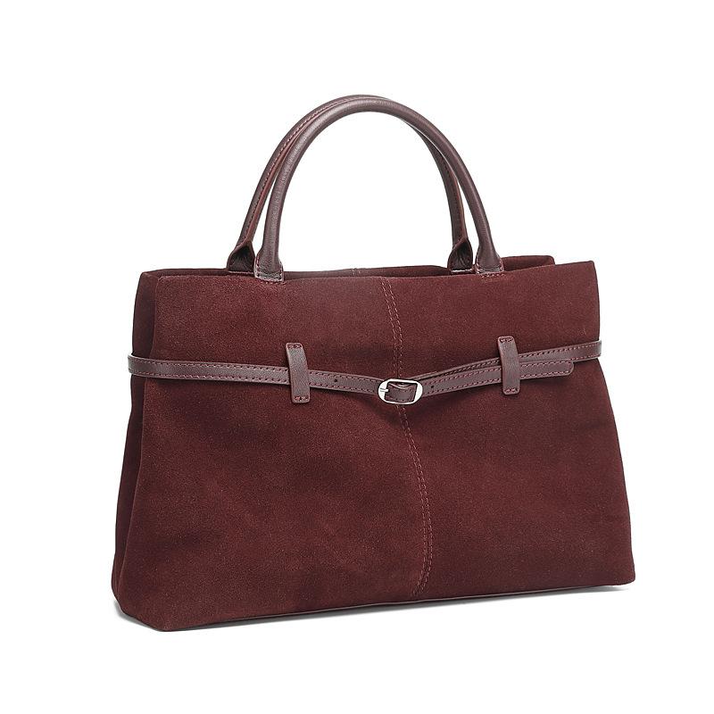 Grande Borsa a Shopper in Camoscio Pelle Opaca Borsa a Mano di Grande Capacità Pelle Morbida Borsa da Pendolare Borsa a Spalla Tracolla Donna