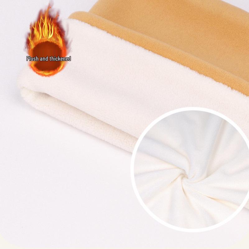 Children's Autumn/Winter Velvet Neck Warmer - Thickened, Windproof Scarf Pullover