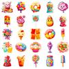 50 Colorful Candy Cartoon Graffiti Stickers Colorful Lollipops Dessert Gummy Bears Stickers Diy Handbook Stickers