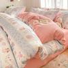 Cartoon Fresh Cotton Bedding Set 133x72 Thread Count Dorm