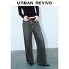 UR Women's Retro Belted Cotton Denim Pants